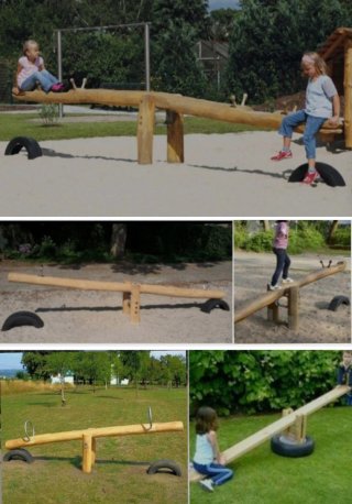 LOTE - Tronco Recto 5,7m + Baldosas + Rueda Coche