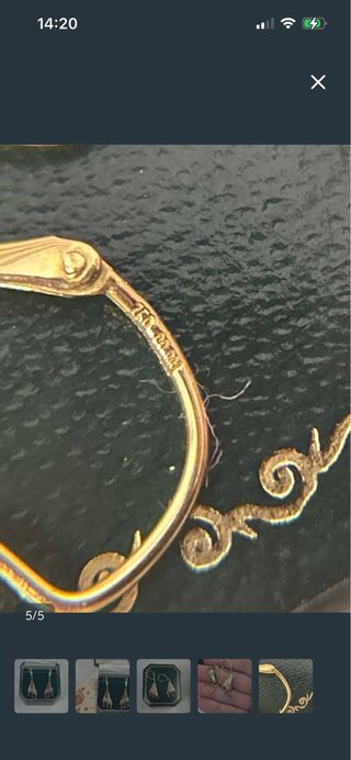 Pendientes de oro