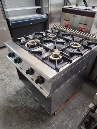 Cocina industrial 4 fuegos acero inoxidable