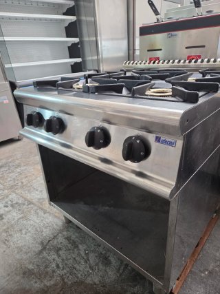 Cocina industrial 4 fuegos acero inoxidable