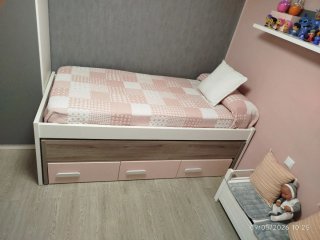 Cama nido Conforama con cajones.
