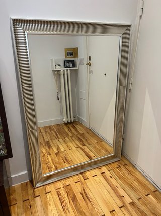 Espejo IKEA SONGE Plata/Gris 91x130cm