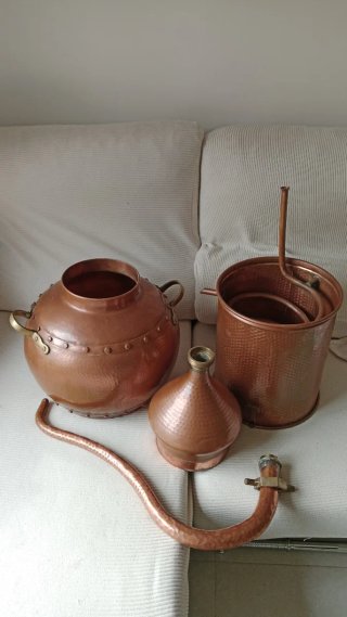 Alambique de Cobre de 30L. Completamente NUEVO