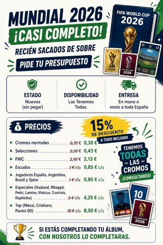 Colección FIFA World Cup 2026 Panini Cromos Oferta