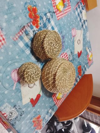 Cestas de mimbre redondas (3 unidades)