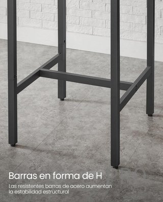 Mesa de bar alta cuadrada