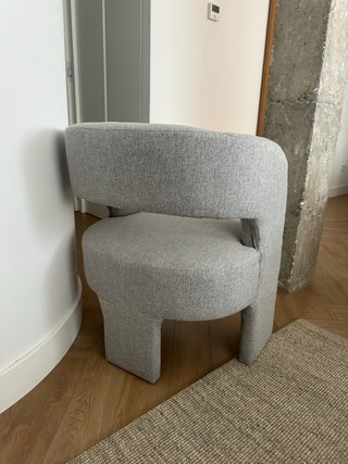 Butaca gris claro Maisons du Monde