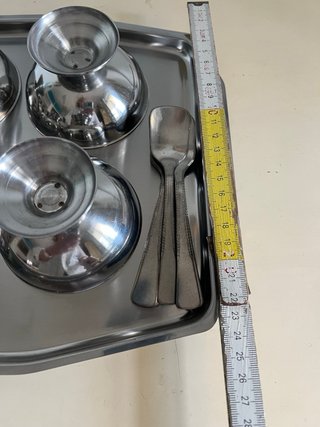 Set 6 Coppette Gelato/Macedonia Inox
