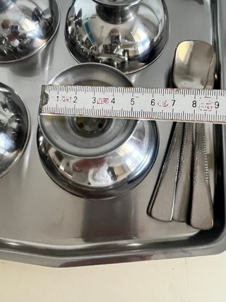 Set 6 Coppette Gelato/Macedonia Inox
