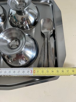 Set 6 Coppette Gelato/Macedonia Inox