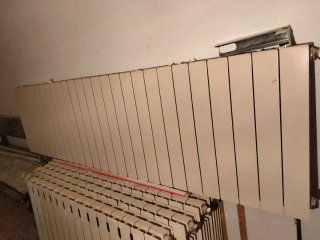 Radiadores blancos de aluminio
