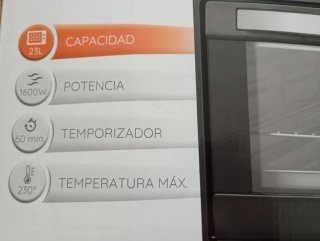 Mini Horno Eléctrico Grunkel 25L