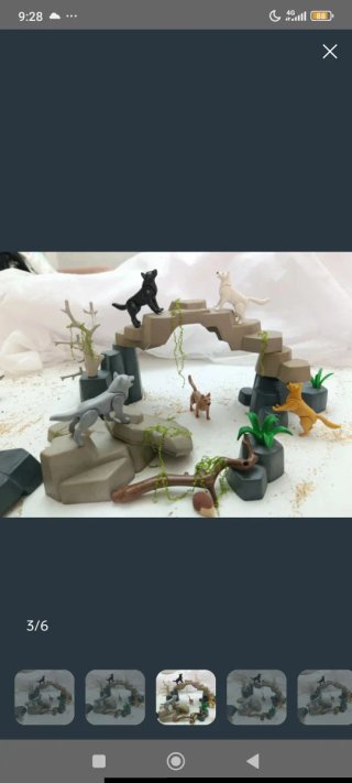 Guarida lobos playmobil