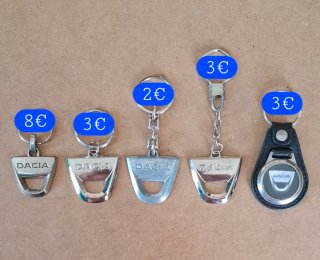 Llavero Dacia xon logo metalico a elegir
