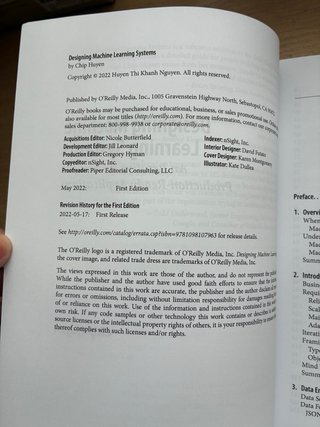 Libro Designing Machine Learning Systems Nuevo