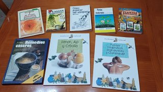 Lote de libros de salud y plantas medicinales