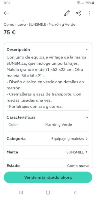 JUEGO DE MALETAS SUNSMILE + PORTATRAJES