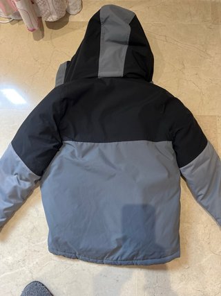 Chaqueta Zara niño gris y negro