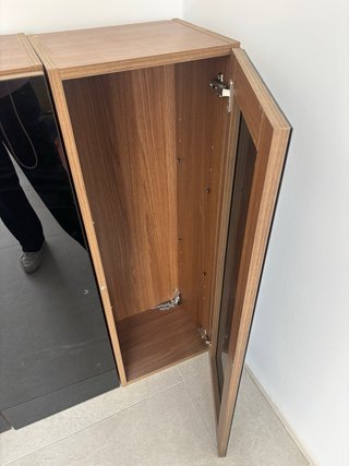 Muebles de cristal y madera