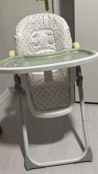 Trona bebé plegable con bandeja