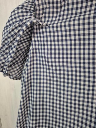 Blusa cuadros azul y blanco Talla M