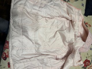 Chubasquero acolchado niña rosa
