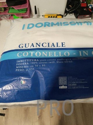 Almohada Cotonello de algodón, estándar, talla úni