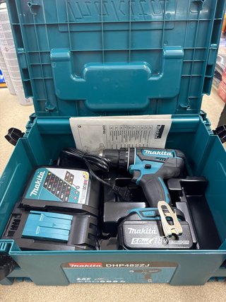 Taladro Percutor Makita + Batería + Cargador