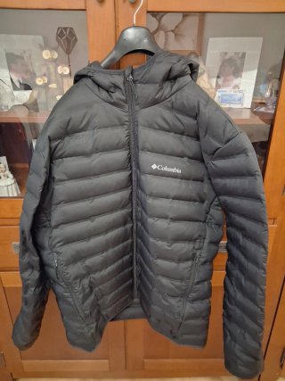 Chaqueta Columbia Plumas Talla XL Negra
