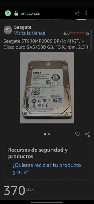 10Discos Duros SAS 600Gb cada uno 15K para Servido