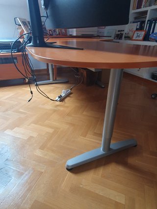 Escritorio 200 cm madera y patas de metal