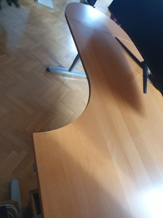 Escritorio 200 cm madera y patas de metal