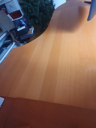 Escritorio 200 cm madera y patas de metal