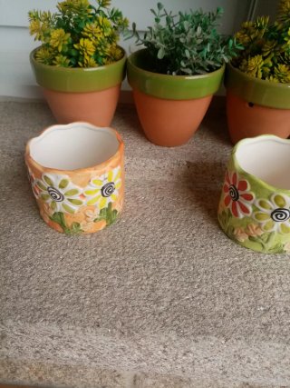 Conjunto de 5 tiestos para plantas
