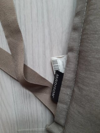 Cojín de asiento 110 cm beige/marrón