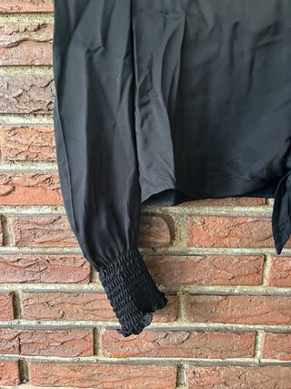Blusa Zara Negra Manga Larga