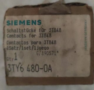 Siemens 3TY6 480-0A Set Contatti 3TB48