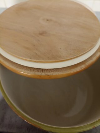 Biscottiera con 6 piattini