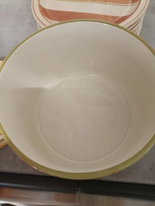 Biscottiera con 6 piattini