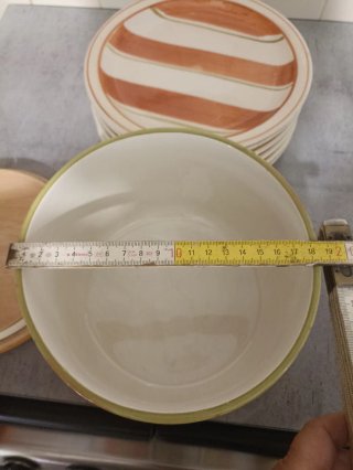 Biscottiera con 6 piattini