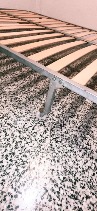 Somier de lamas 135x180 con ruedas
