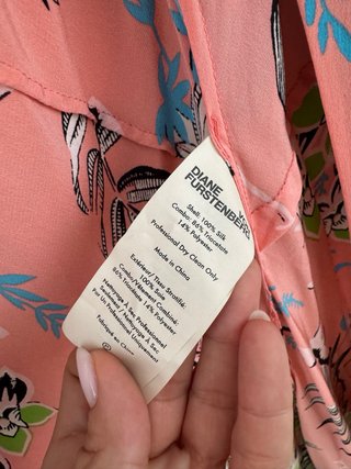 Abito Diane Von Furstenberg fantasia 100% seta