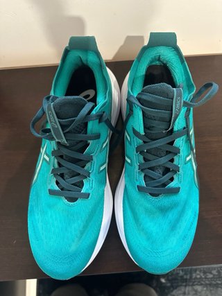 Zapatillas ASICS gel Teal/Blanco Talla 42,5