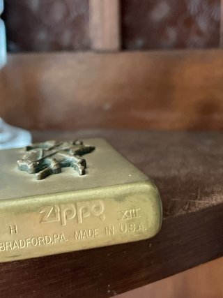 Mechero Zippo Antiguo Bronce serie Rodeo