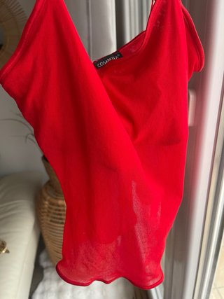 Top rojo Marca Cosabella Lujo Italiano
