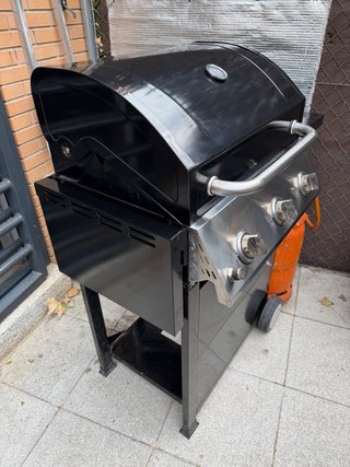 Barbacoa Gas 3 Quemadores Negra