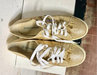 Superga sneakers oro glitter