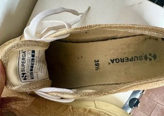 Superga sneakers oro glitter