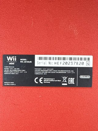 Nintendo Wii Rossa