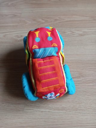 Coche de trapo sonajero para bebé